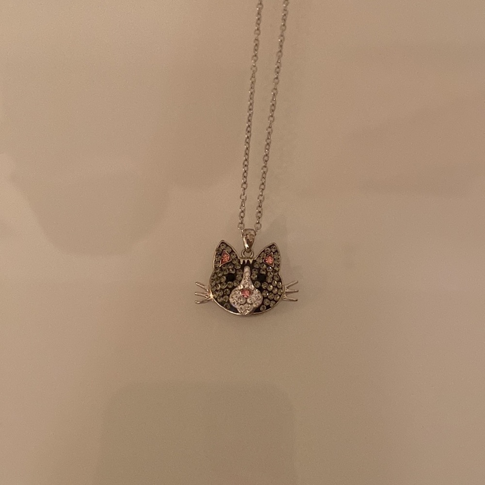 Sparkly Kitty Necklace